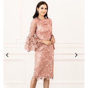 Rachel Parcell Windsor Dress in Mauve Berry